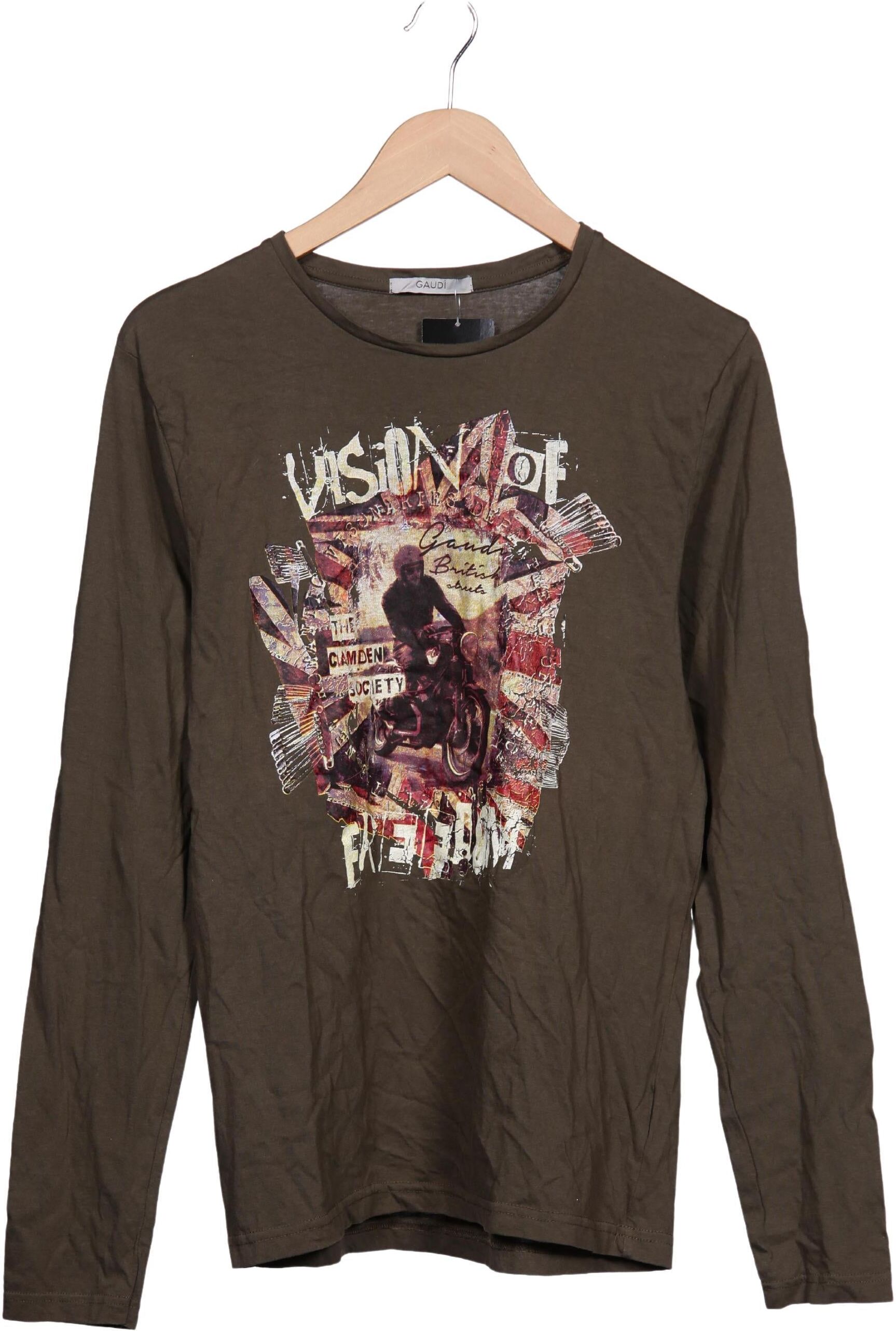 Gaudi Herren Langarmshirt, Grün, Gr. XL, kein / Etikett - Second Hand
