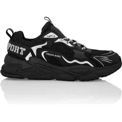 PLEIN SPORT Low-Top-Sneaker, Größe 44 in Schwarz 0270