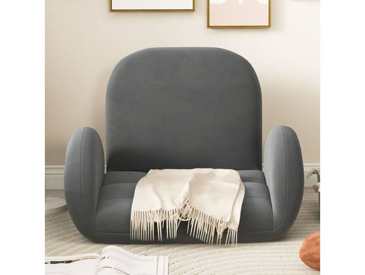 Fauteuil de Sol -RELAX4LIFE- Dossier à 3 Positions - Accoudoirs à 5 Positions - Housse Amovible - Charge 150KG -Sans Base Pivotante