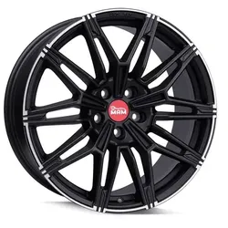 MAM Wheels B3n Matt Black Lip Polish 8.5x19 ET 30 5/112 Alufelge Schwarz