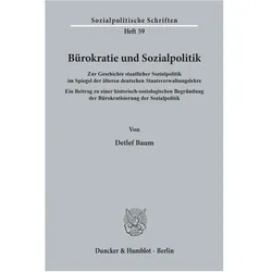 Bürokratie und Sozialpolitik., Fachbücher von Detlef Baum