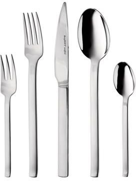 BergHOFF Essentials 30Pc 18/10 Stainless Steel Flatware Set, Essence - Silver