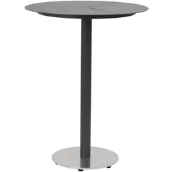 Gartenbartisch Peace aus Aluminium, Rund 80x80 cm, Anthrazit