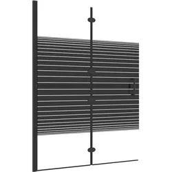 Helloshop26 - ESG Faltbare Duschkabine 100x140 cm Schwarz 02_0002014