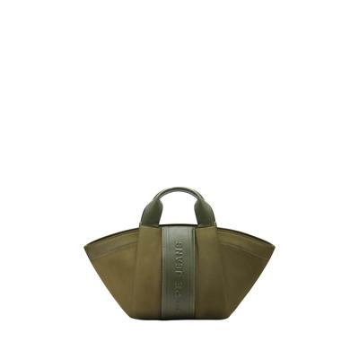 Handtasche PEPE JEANS "handbag ARIA WANDER", Damen, Gr. onesize, grün (safari grün), 50% Polyamid, 40% Polyester, 10% Polyurethan, Taschen Handtasche