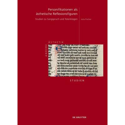 Personifikationen als ästhetische Reflexionsfiguren, Gebundene Ausgabe von Julia Fischer, De Gruyter, 978-3-11-116110-5
