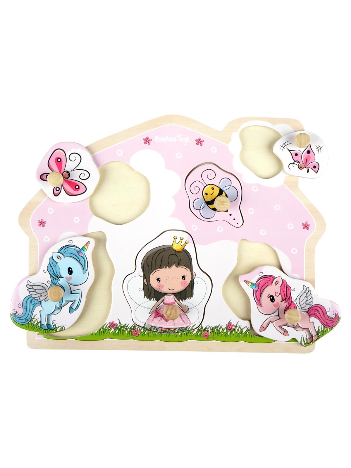 Lillie & Ellie Lillie and Ellie - Wooden Peg Puzzle