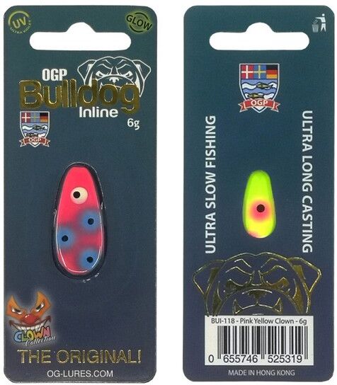 OG Lures Bulldog Inline-Pink Yellow Clown-4 Gr.