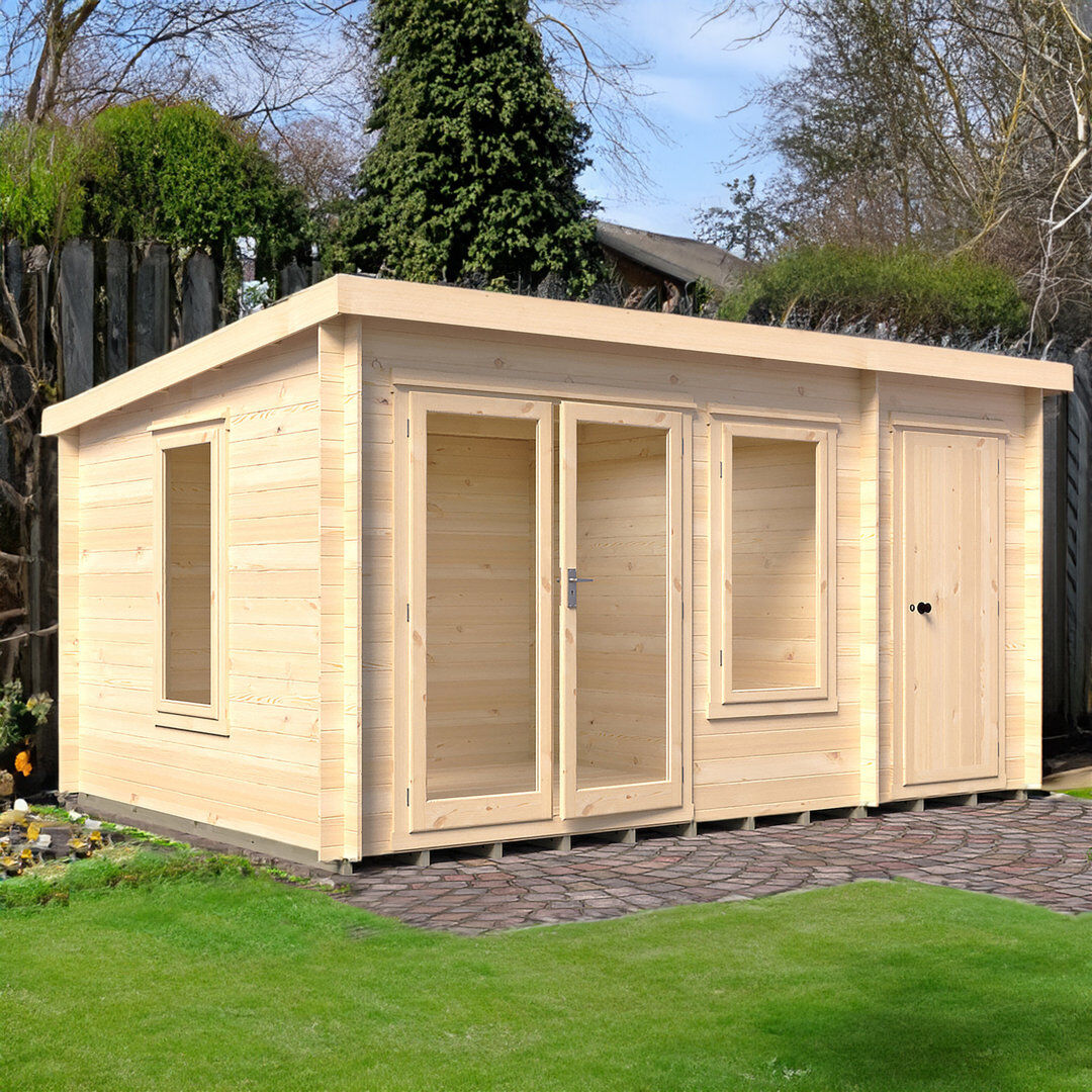 Shire GB Elm Log Cabin 10 ft x 14 ft