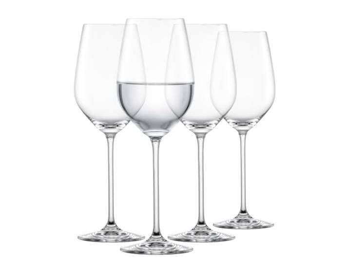 SCHOTT ZWIESEL Verres à vin rouge Fortissimo (lot de 4)\, verres en cristal pour le vin rouge ou l'eau\, verres à vin en Tritan résistant au lave-vaisselle\, fabriqués en Allemagne (art. n° 123681)