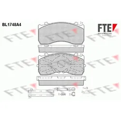 Bremsbelagsatz Scheibenbremse FTE 9500028