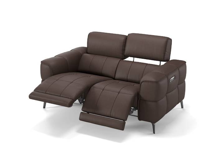 Leder Sofa MEZZANO 2-Sitzer Couch Sofagarnitur