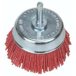 Bosch Topfbürsten für Bohrmaschinen - Nylondraht mit Korund Schleifmittel K80, 75 mm - 2609256525