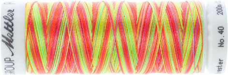 Mettler Poly Sheen Multi, Stärke: 40, 200m-Spule, neon color