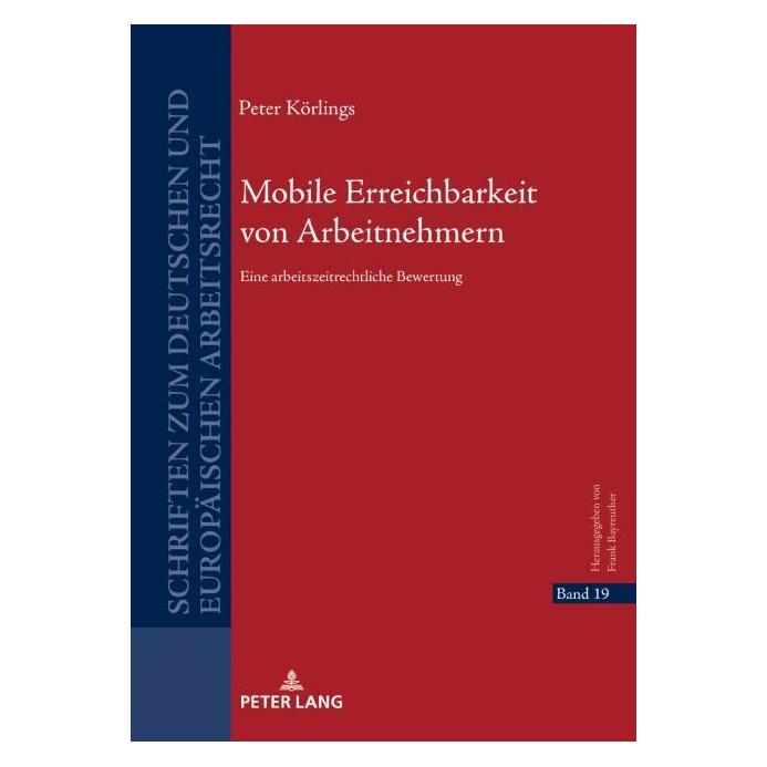 Peter Lang Körlings:Mobile Erreichbarkeit von Arbe (Deutsch, Hardcover, Peter Körlings) (67839843)