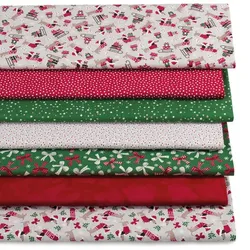 Patchwork- und Quiltpaket "X-Mas Dackel", rot/grün/grau