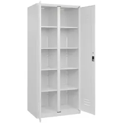 CP Wäschespind »Classic Plus zueinander zuschlagende Türen Korpus weiß« Zylindersch weiß, 80x185x50 cm
