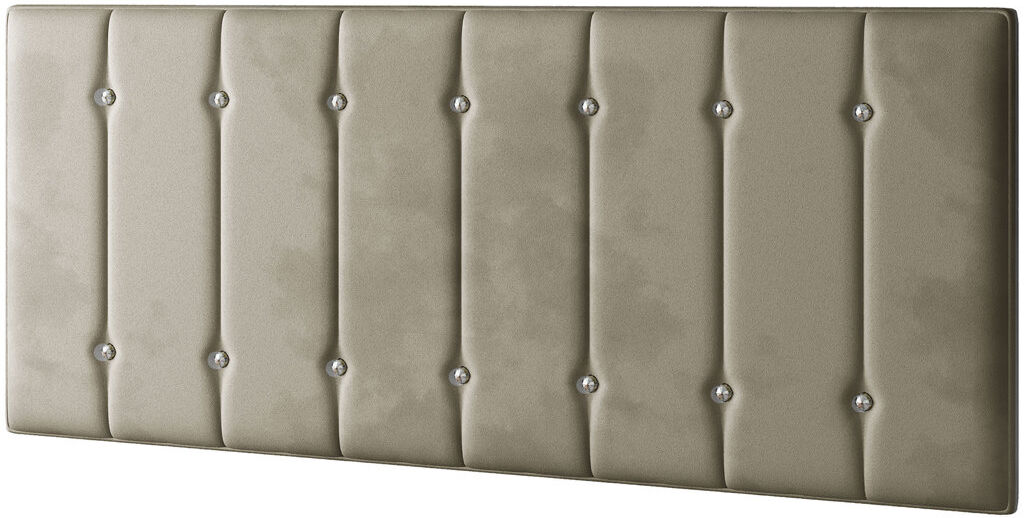 Fairmont Park Chiesa Upholstered Velvet Panel Headboard Coffee Single (3')