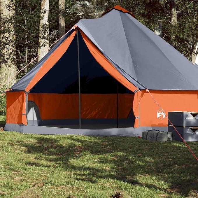 Tipi-Familienzelt 8 Personen Grün Wasserdicht Garten | Campingzelt, leicht Kuppelzelt Camping Zelt Einfacher Aufbau für Wandern Backpacking