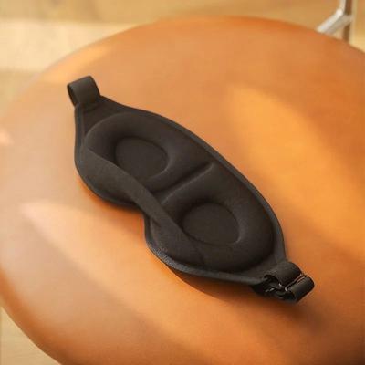 Inspire Curations 3D Contoured Sleep Eye Mask Breathable 3D Sleep Mask For Deep Rest And Light Blocking black