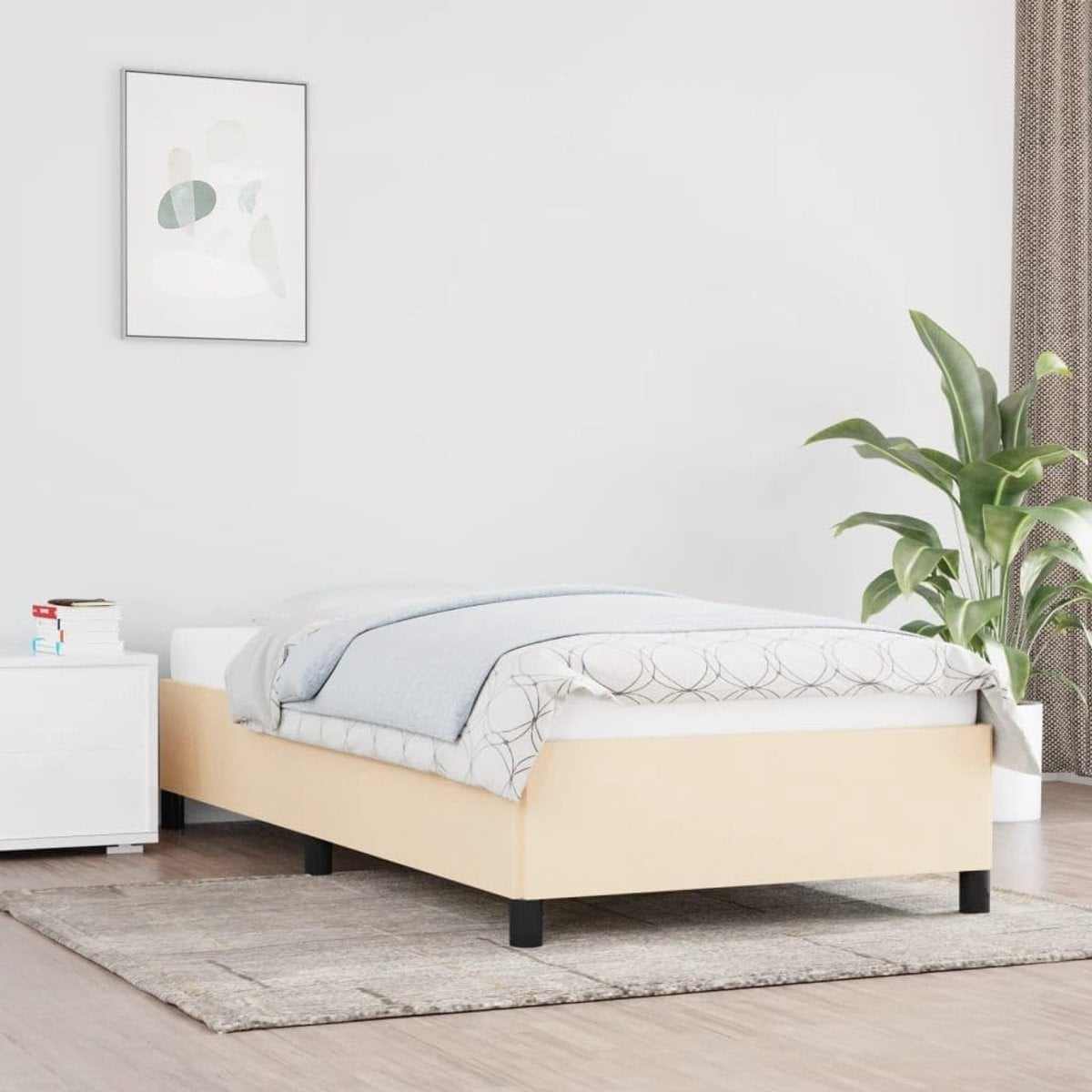 Bedrok Decoratie Klassiek Design Wit 100 x 200 cm