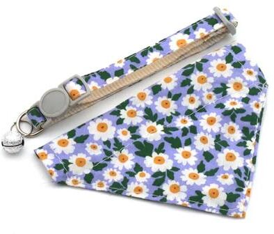 Inspire Essentials Little Daisy Pet Bandana Collar For Cats And Small Dogs 5