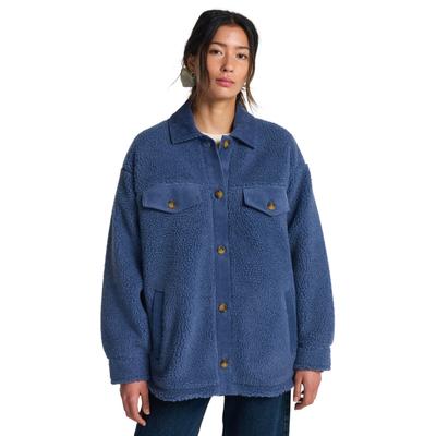 Blusenjacke BILLABONG "Coastal Waves", Damen, Gr. M, blau, Obermaterial: 100% Polyester., Jacken Blusenjacke