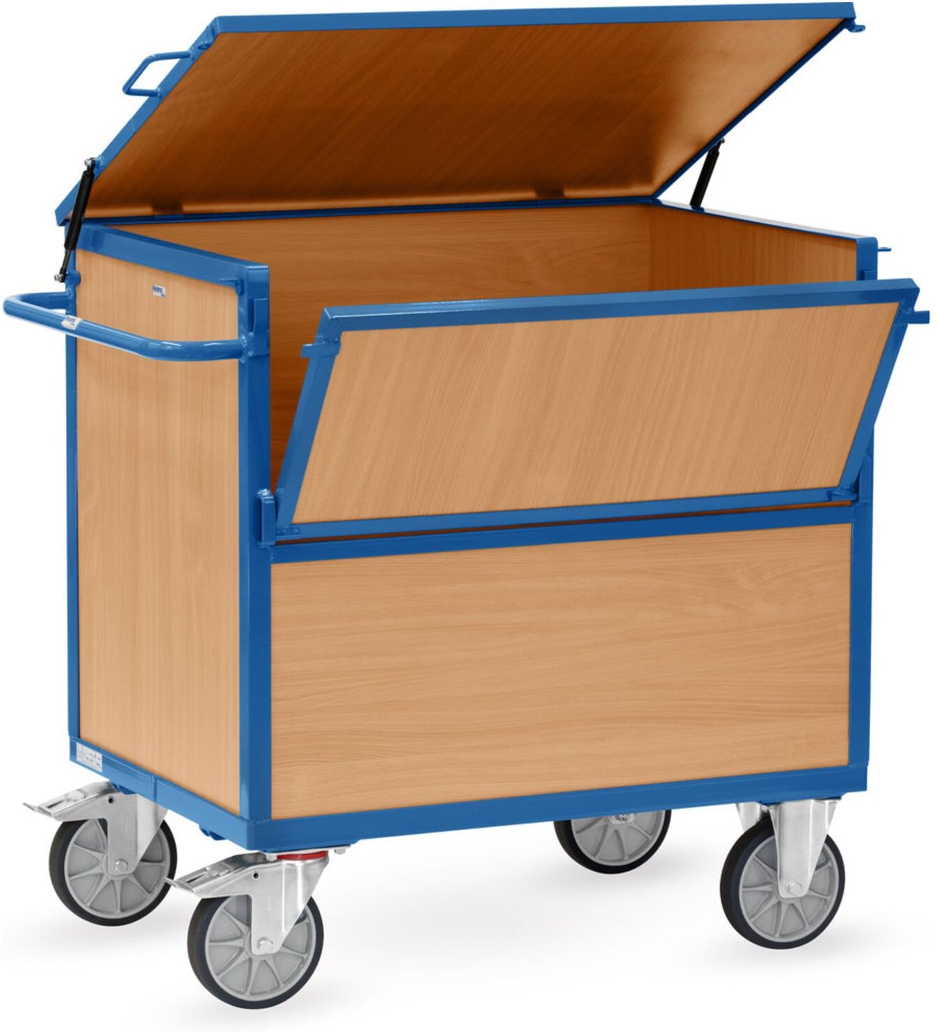 fetra Holzkastenwagen 2852 - Tragkraft 600kg TPE-Reifen)
