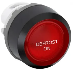 ABB MP1-7050 Drucktaster beschriftet, Kunststoff, Text: DEFROST ON Kunststoff, Text: DEFROST ON