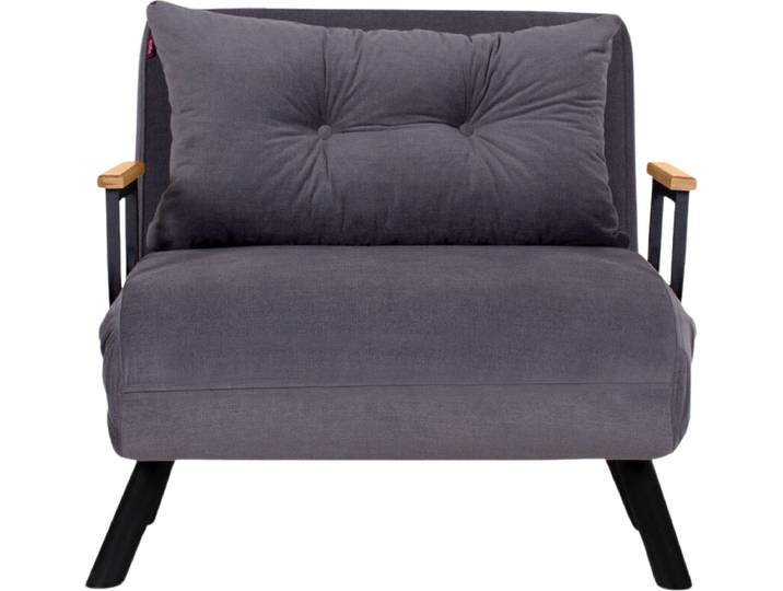 CALICOSY - Sessel mit Stoffbezug und Metallfüßen, umwandelbar L67 cm – SANDO
