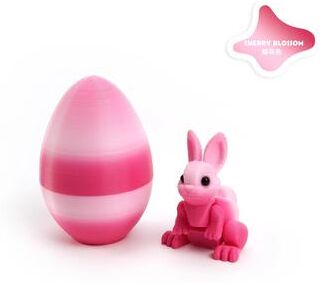 Uplifted Finds 3D Printed Rabbit Eggs Ornament   Artistic Easter Animal Figurine e