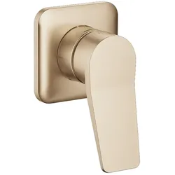 Dornbracht LISSE UP-Einhandbatterie mit Abdeckplatte, Light Gold gebürstet, 78 x 78 mm