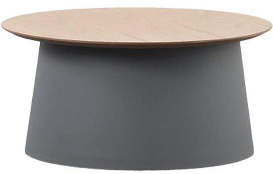 Moderne ronde bijzettafel in grijs voor de woonkamer