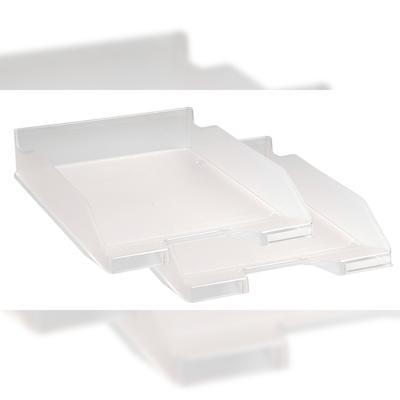 Exacompta 11323SD 2er Pack Briefablage COMBO MIDI, Office - Kristall