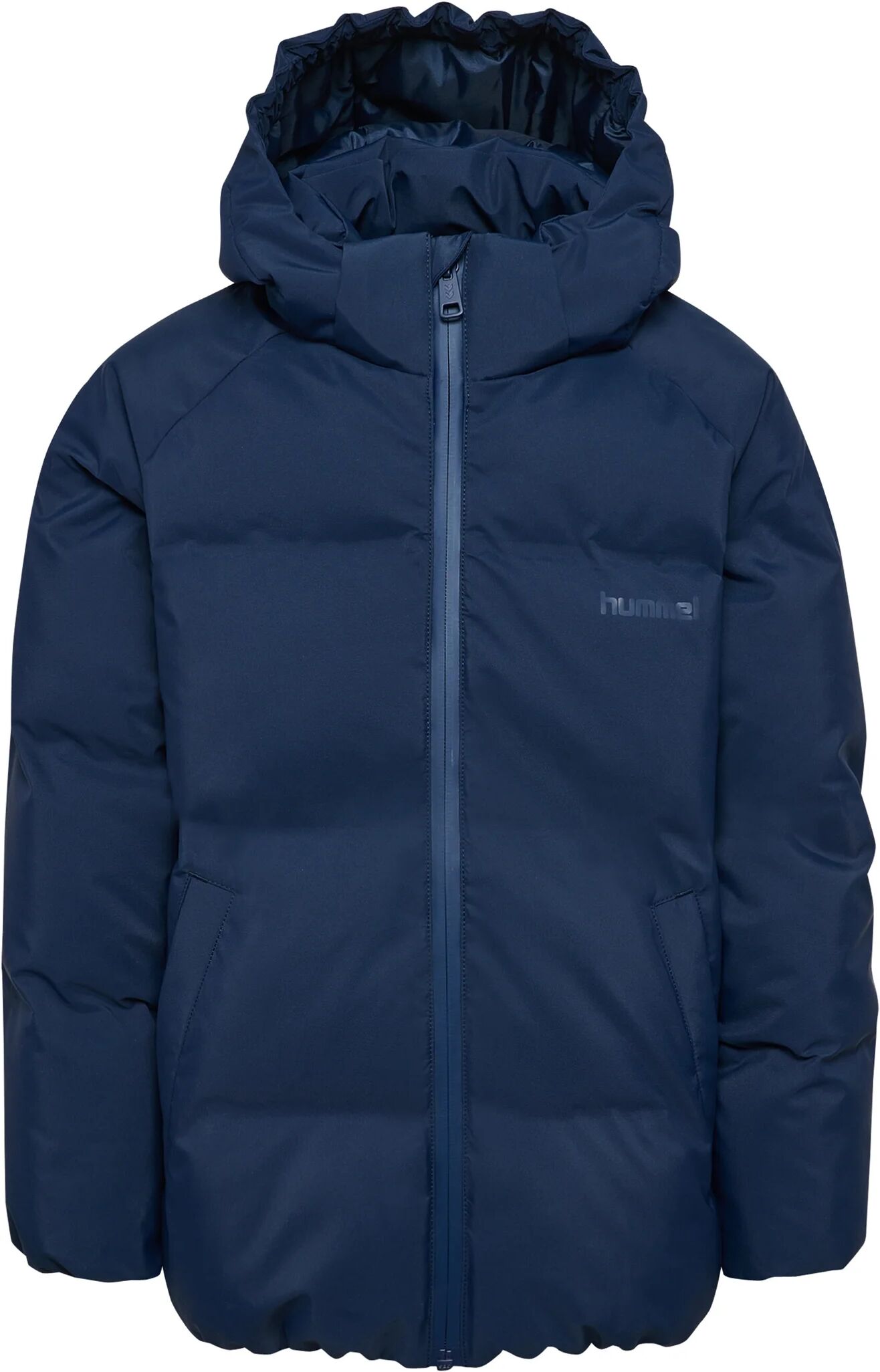 hummel® »Hmljr All Weather Puffer Jacket« - Unisex - Gr. 128 - dunkelblau