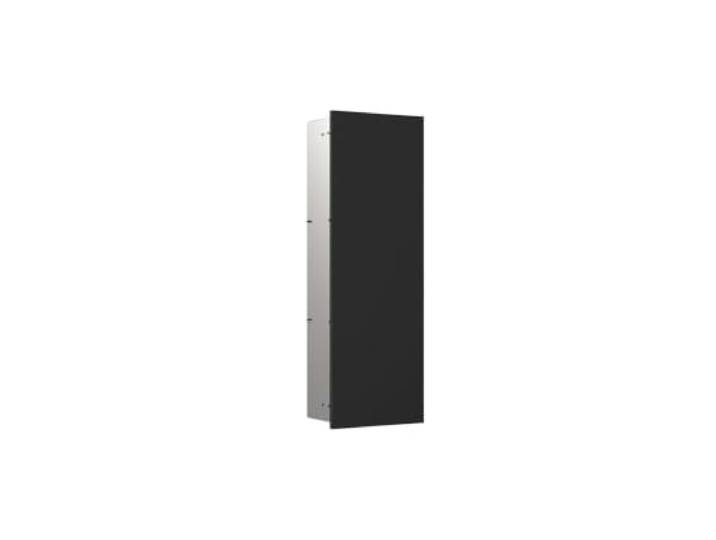 Emco ASIS Pure Schrankmodul mit Glasfront Türanschlag Links, Unterputz Schwarz (matt) 73 cm Unterputz Türanschlag rechts