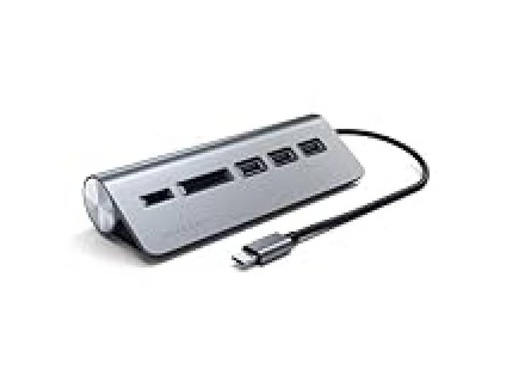 SATECHI Hub USB C 5 en 1 Combo pour Bureau, Gris Sidéral