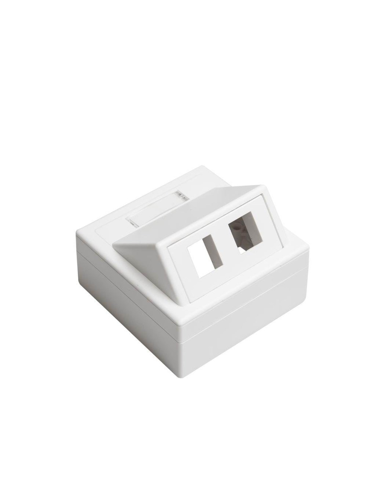 Leviton data outlet 2xkeystone white