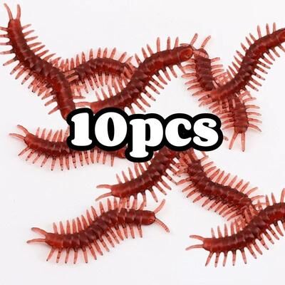Uplifted Finds 50Pcs Realistic Fake Cockroaches Novelty Insects Prank Toys For Halloween Party Decor centipede 10 Pcs