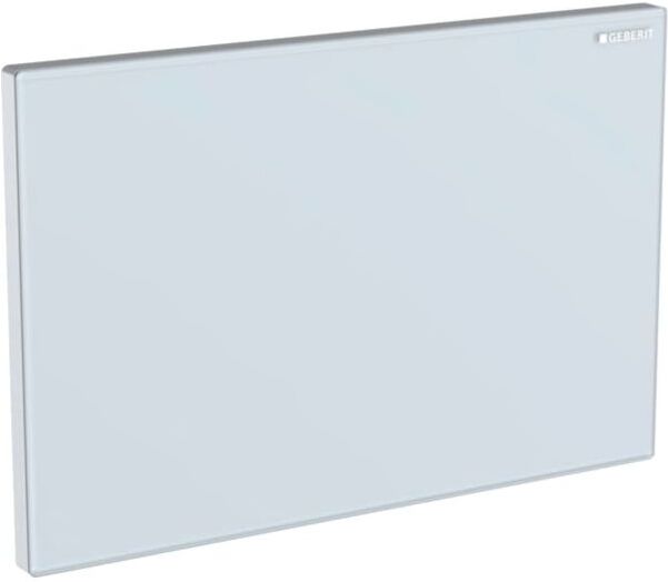 Geberit Sigma Abdeckplatte 115766SI1 Glas weiß, Zinkdruckguss