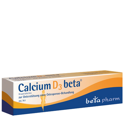 betapharm Arzneimittel GmbH CALCIUM D3 beta Brausetabletten 20 St 01841960
