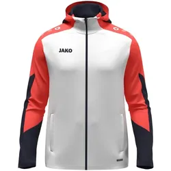 Jako Kapuzenjacke Dynamic - weiß/coral/marine - M