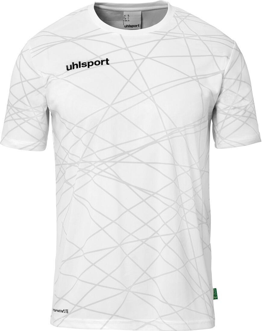 Trainingsshirt UHLSPORT "Trainings-T-Shirt Prediction", Herren, Gr. 3XL, weiß, Obermaterial: 100% Polyester Pol. recyc.., Shirts Trainingsshirt