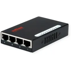 Roline Gigabit Ethernet Switch (8 Ports), Netzwerk Switch, Schwarz