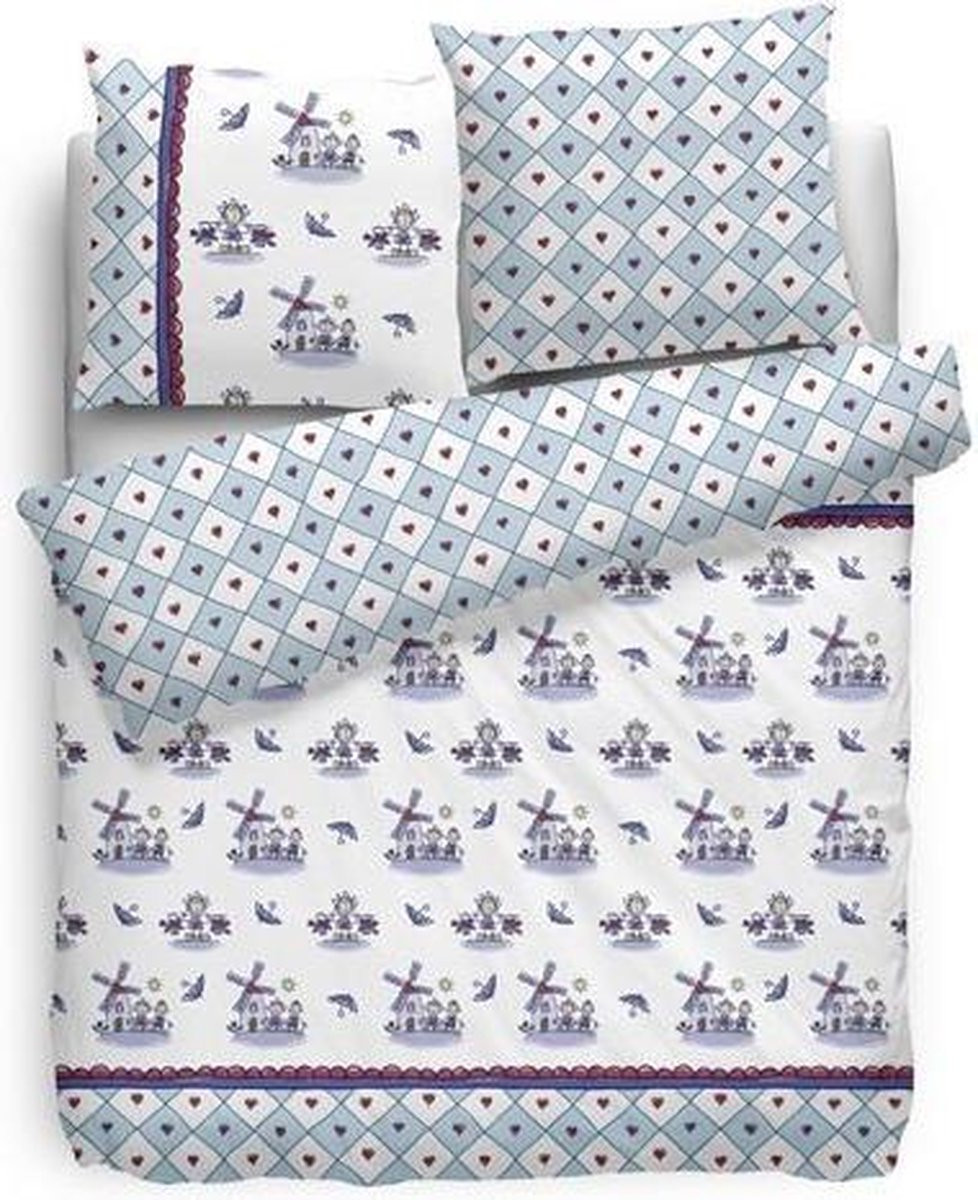 Babette Dutch Sweethearts Dekbedovertrek voor volwassenen - Wit - 140 x 200 cm