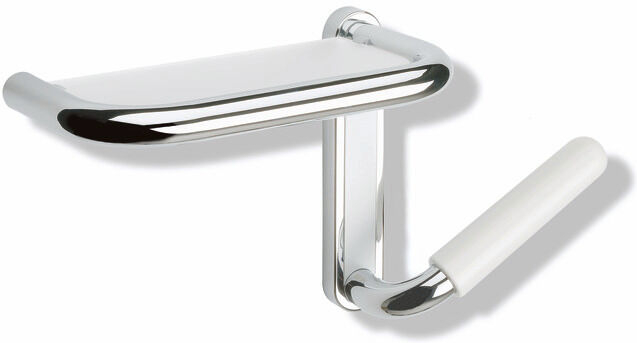 Hewi 802 Étagère de miroir LifeSystem 802.03.110L36 gauche, corail, plastique blanc