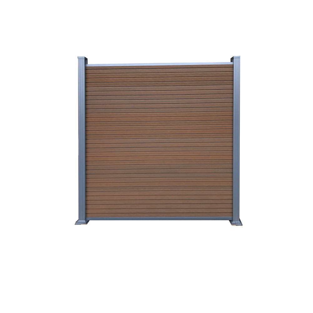 TETZNERJENT WAREN-Serie, WPC-Steckzaun-Set ca. 179 x 180 cm, TEAK 16971187