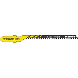 Metabo Stichsägeblätter basic wood 51/2",0 mm HCS, speziell für Kurvenschnitte - 623605000
