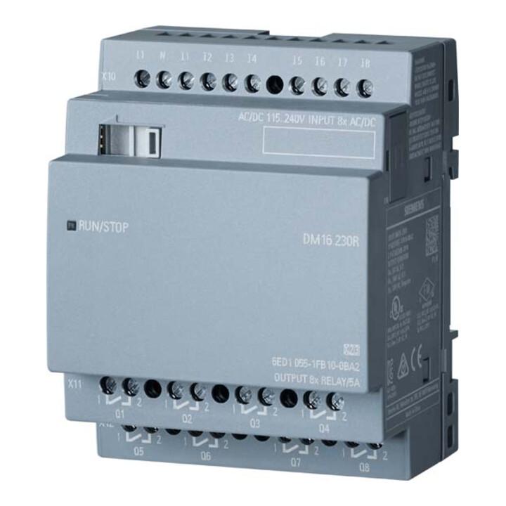 Siemens Indus.Sector LOGO!8 DM16 230R Erw.modul 4TE, 8DE/8DA 6ED1055-1FB10-0BA2 (6ED10551FB100BA2)