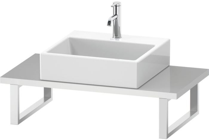 Duravit DuraStyle Konsole DS104C09191 für Aufsatzbecken, 1 Ausschnitt, Stärke 3 cm, Taupe